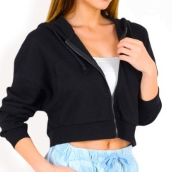 wild fable cropped zip hoodie Size Small NWT - Picture 2 of 4
